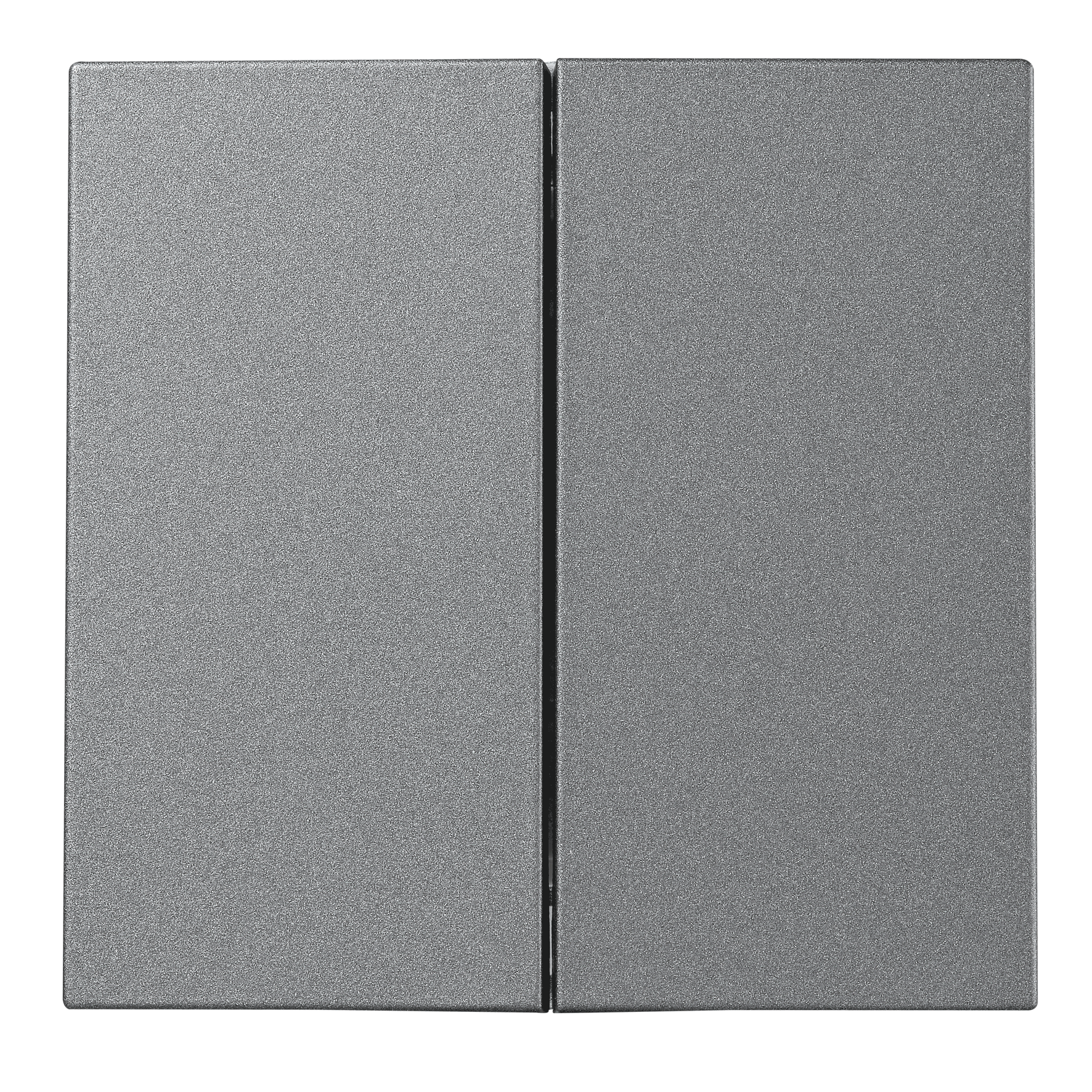 Taster McPower ''Shallow'' 2-fach, 250V~10A, UP, Steckanschluss, anthrazit