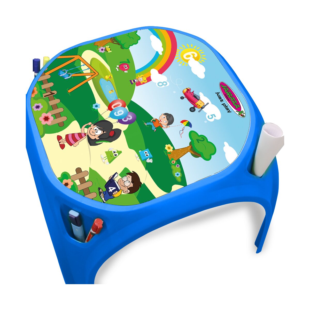 Kindertisch Zahlenspaß XL blau