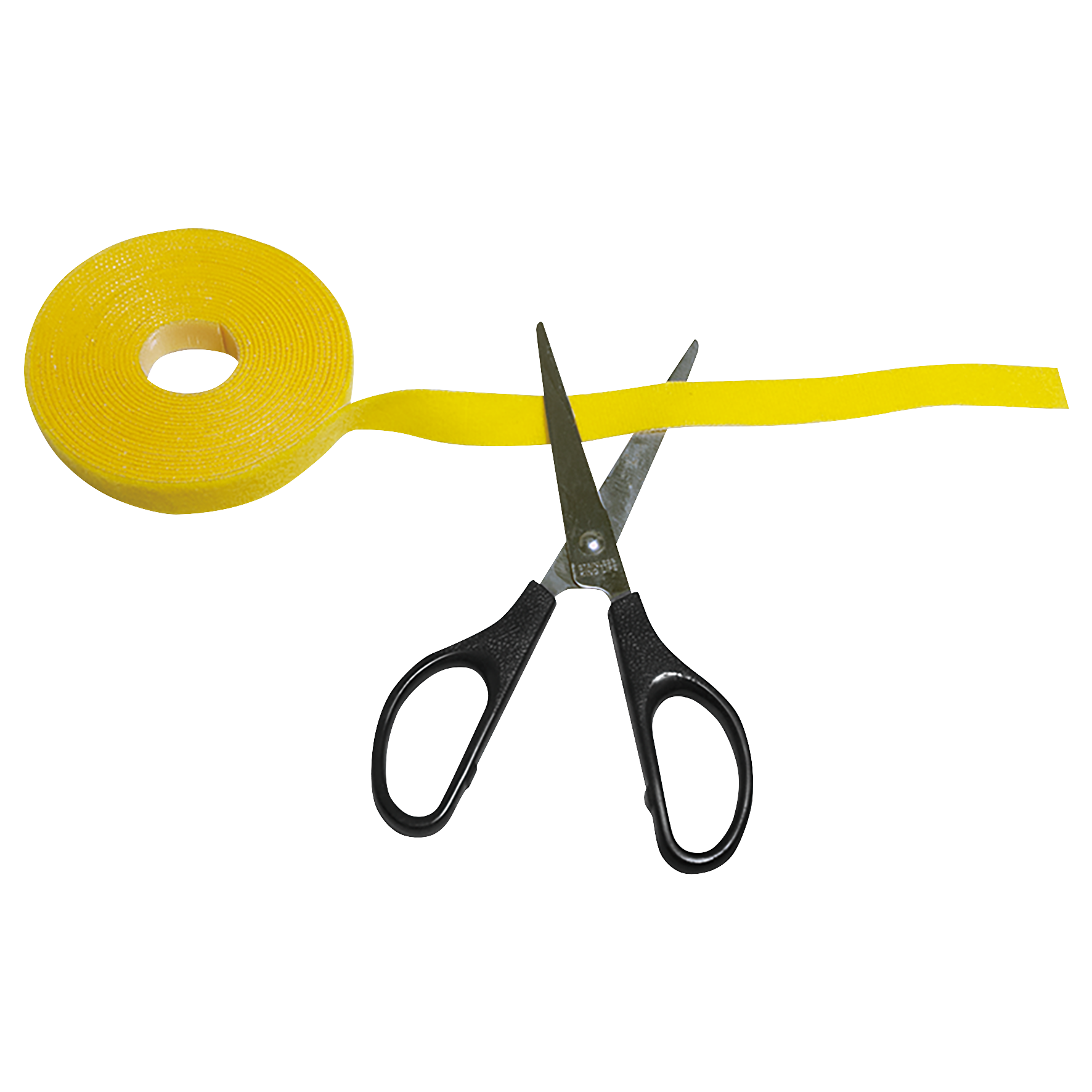 Kabelbinder aus Klettband, 4m, schwarz
