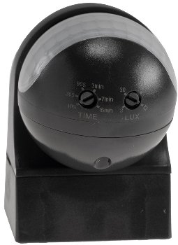 Aufputz Bewegungsmelder "CBM-Slim" 180° - LED geeignet, IP44, 1-800W, anthrazit